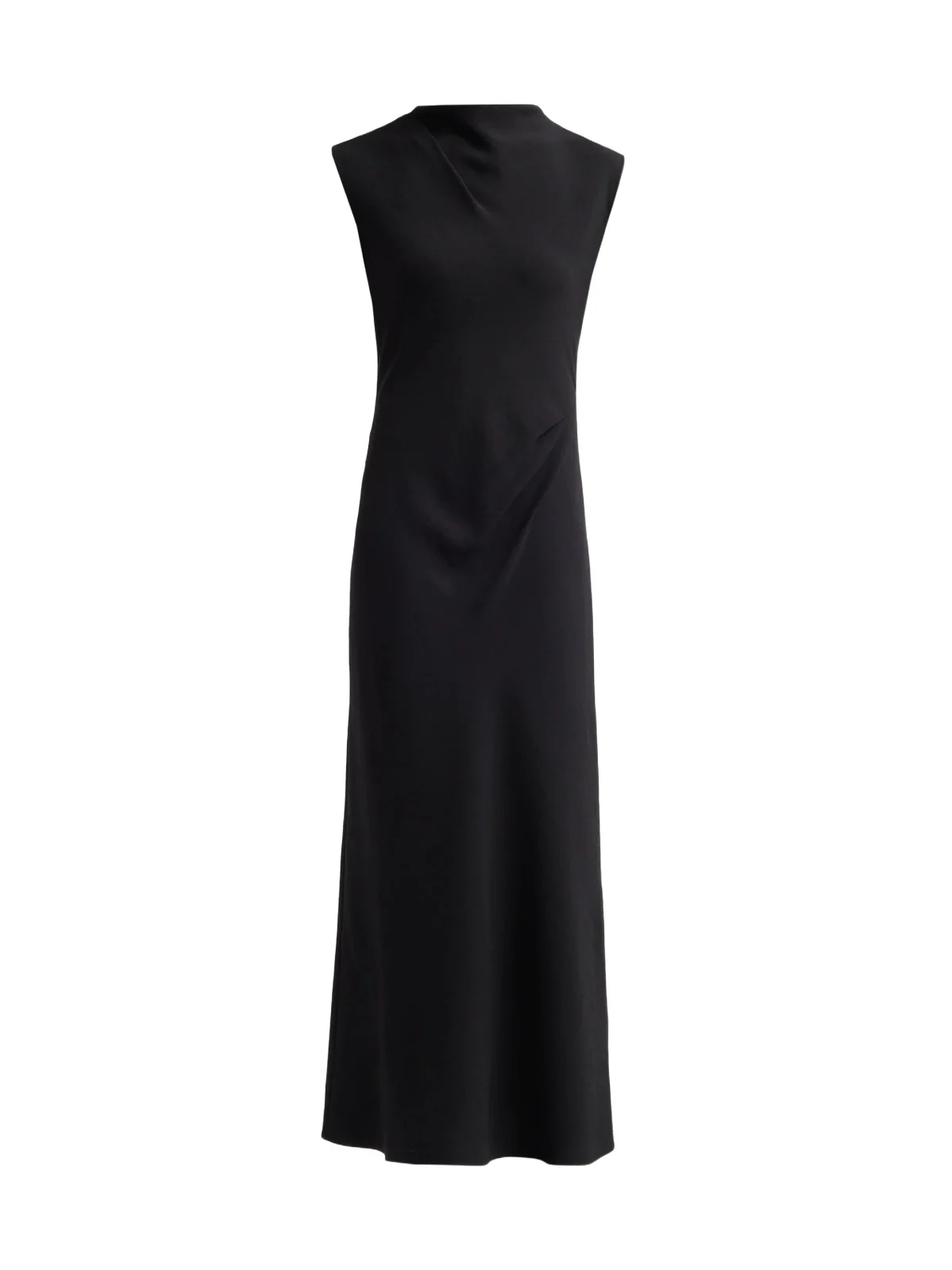 Women's Draped Mock Turtleneck Maxi Dress Women's Draped Mock Turtleneck Maxi Dress
