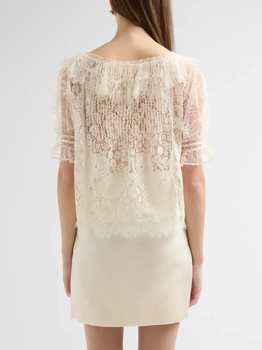 LoveShackFancy Women's Kaylin Lace Top | Thumbnail 3 LoveShackFancy Women's Kaylin Lace Top | Thumbnail 3