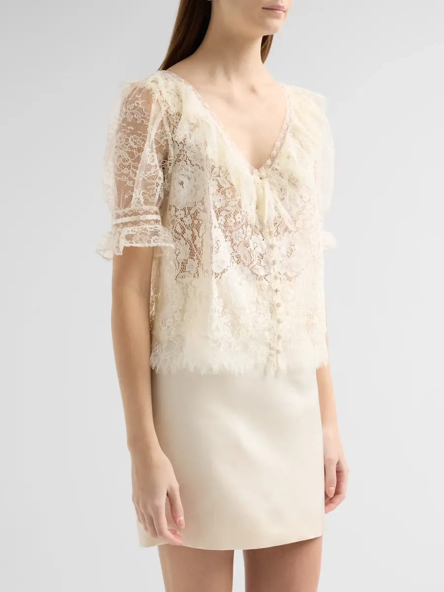 LoveShackFancy Women's Kaylin Lace Top | Thumbnail 4 LoveShackFancy Women's Kaylin Lace Top | Thumbnail 4