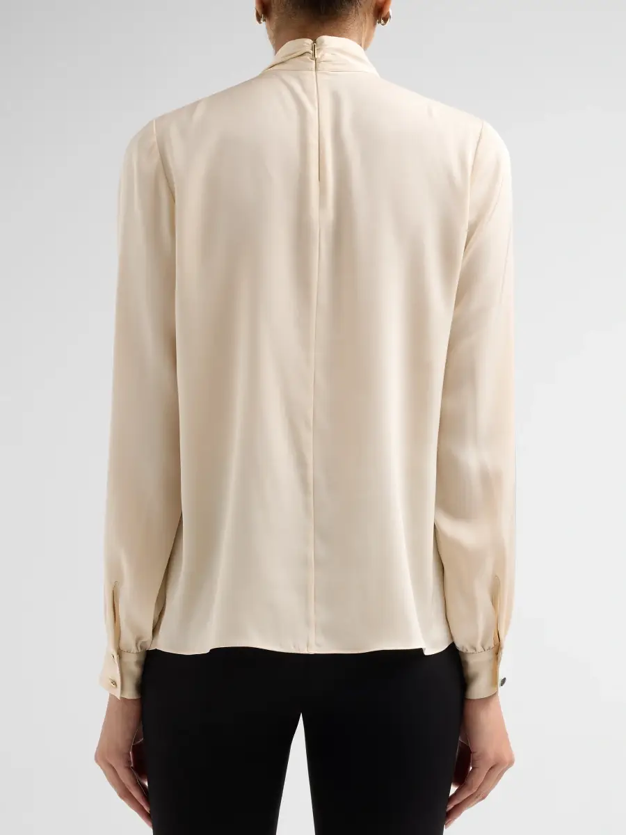 Elie Tahari Women's Jaden Fringe Stretch-Silk Blouse | Thumbnail 3