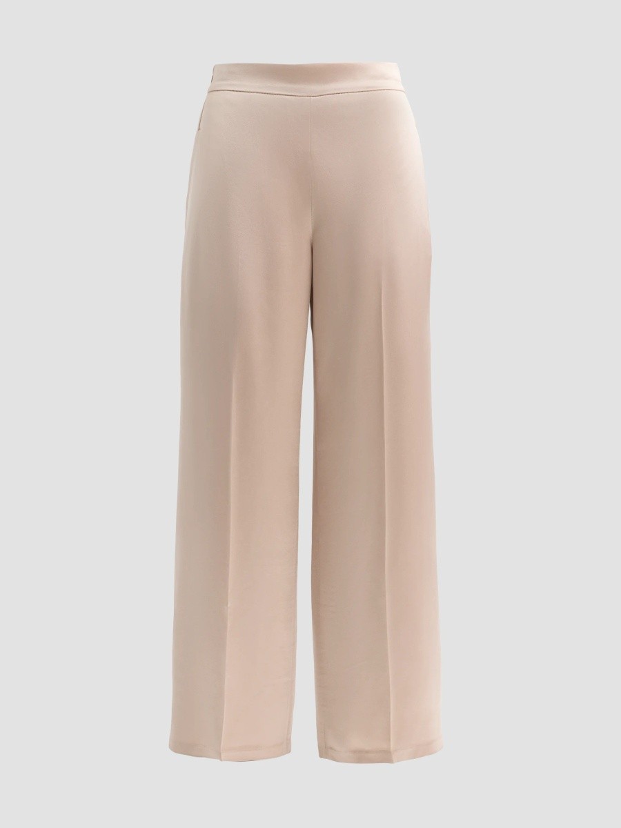 Elie Tahari Women's James Satin Wide-Leg Pants