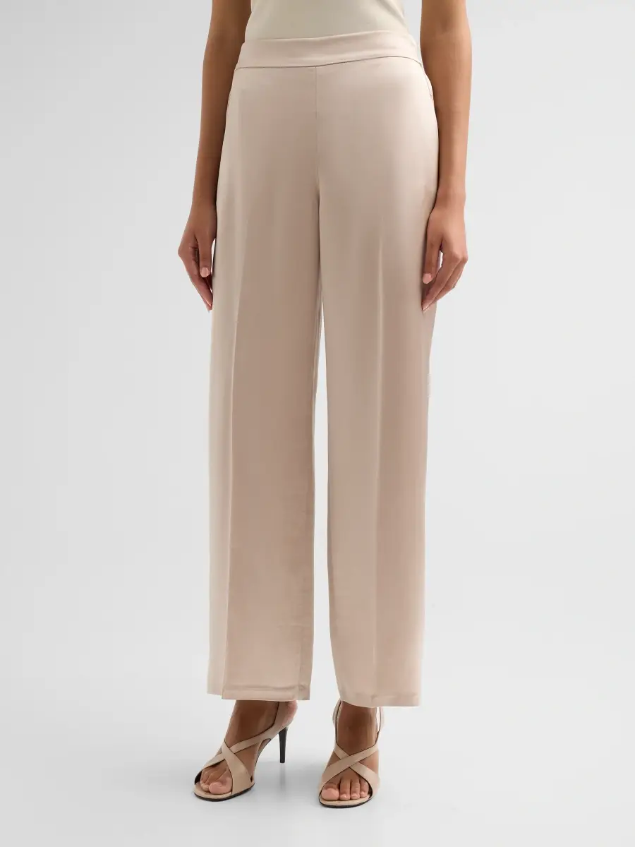 Elie Tahari Women's James Satin Wide-Leg Pants | Thumbnail 4