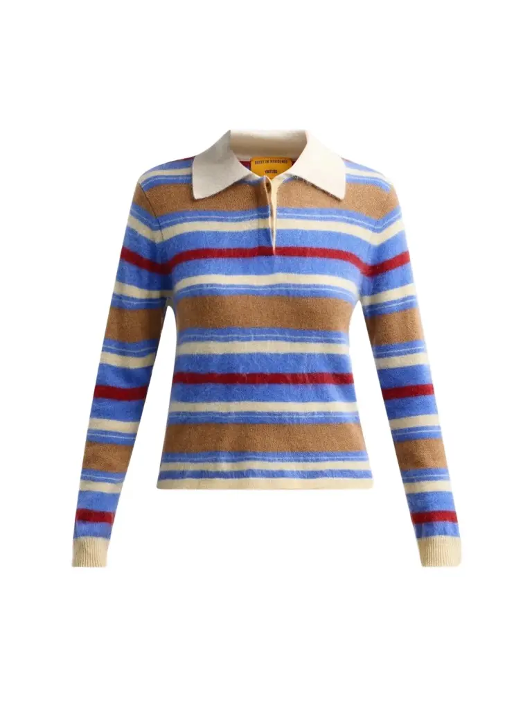 Women's Grizzly Cashmere Crop Rugby Sweater Women's Grizzly Cashmere Crop Rugby Sweater