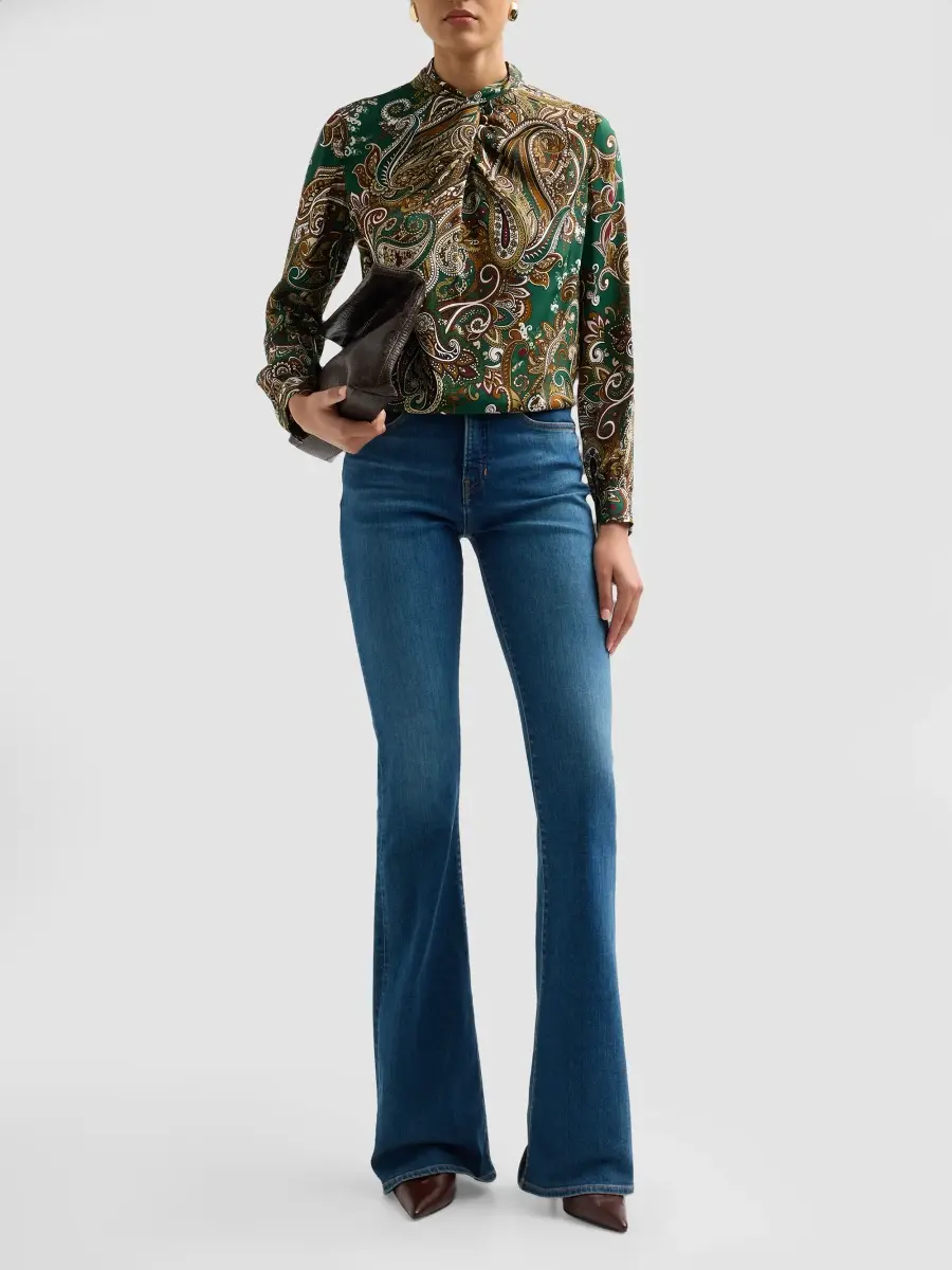 Elie Tahari Women's Nora Paisley Silk-Blend Twist-Neck Blouse | Thumbnail 2 Elie Tahari Women's Nora Paisley Silk-Blend Twist-Neck Blouse | Thumbnail 2