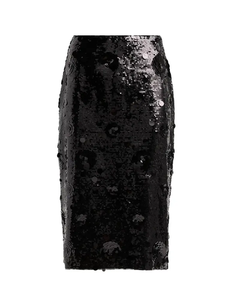 Elie Tahari Women's The Amira Sequin Midi Skirt