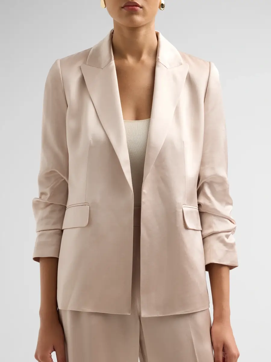 Elie Tahari Women's The James Satin Jacket | Thumbnail 5