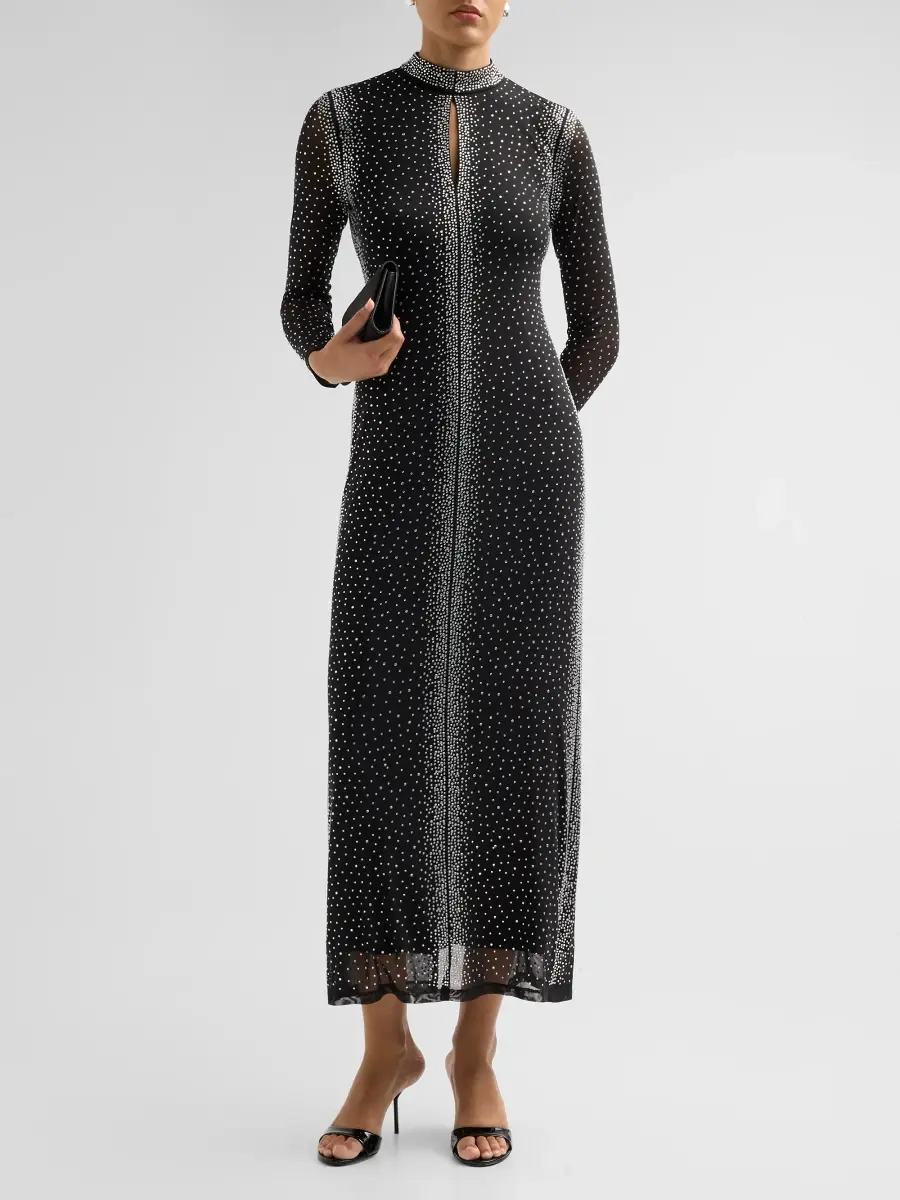 Elie Tahari Women's Marianna Embellished Cut-Out Midi Dress | Thumbnail 2 Elie Tahari Women's Marianna Embellished Cut-Out Midi Dress | Thumbnail 2