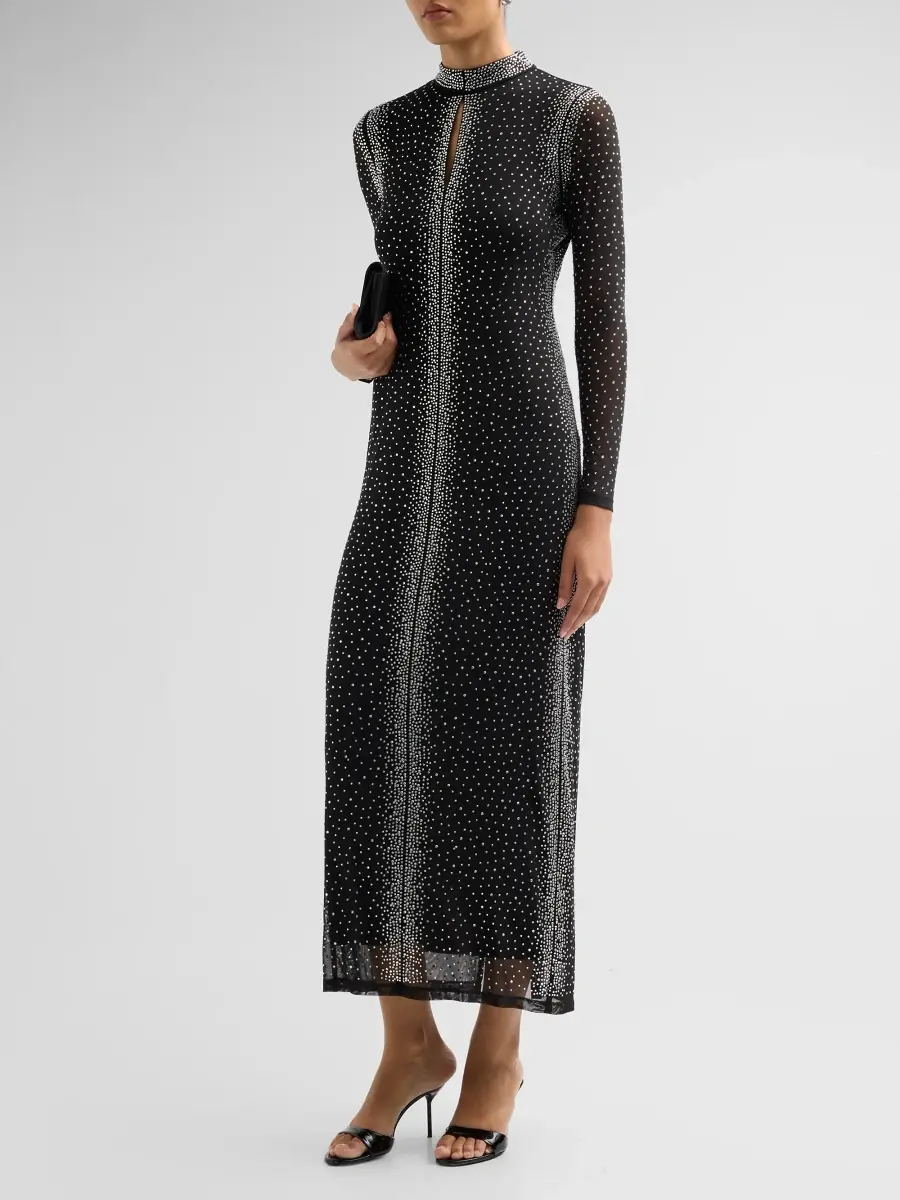 Elie Tahari Women's Marianna Embellished Cut-Out Midi Dress | Thumbnail 4 Elie Tahari Women's Marianna Embellished Cut-Out Midi Dress | Thumbnail 4