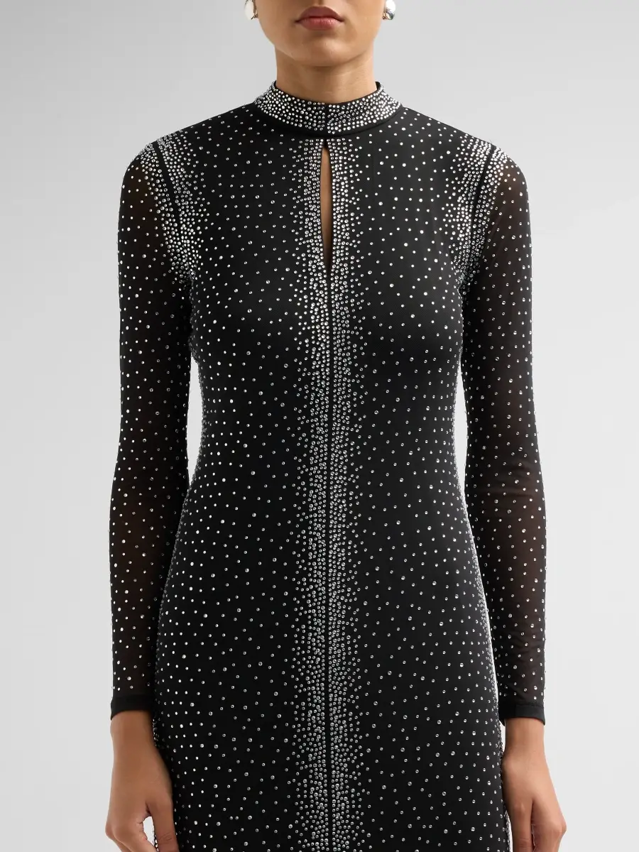 Elie Tahari Women's Marianna Embellished Cut-Out Midi Dress | Thumbnail 5 Elie Tahari Women's Marianna Embellished Cut-Out Midi Dress | Thumbnail 5