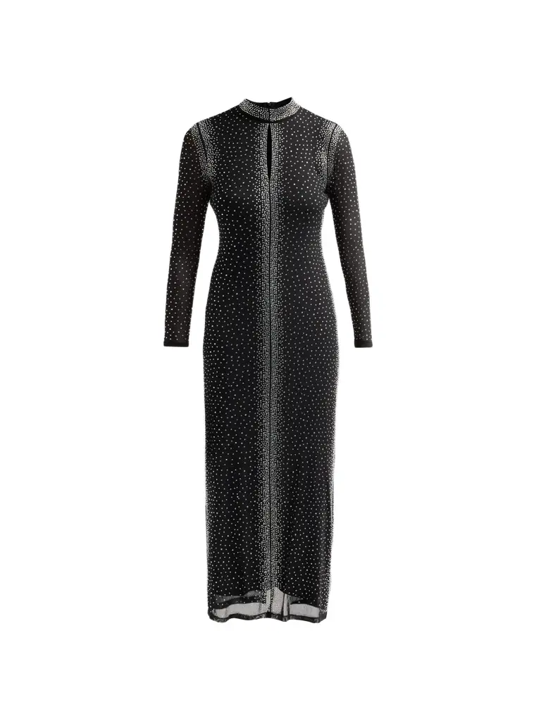 Elie Tahari Women's Marianna Embellished Cut-Out Midi Dress
