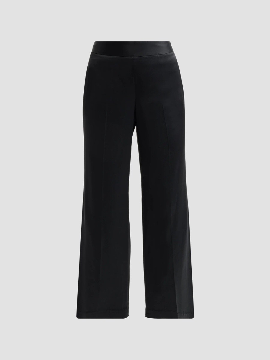 Elie Tahari Women's The Rylee Satin High-Rise Pants