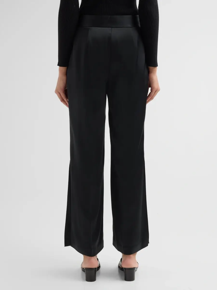 Elie Tahari Women's The Rylee Satin High-Rise Pants | Thumbnail 3