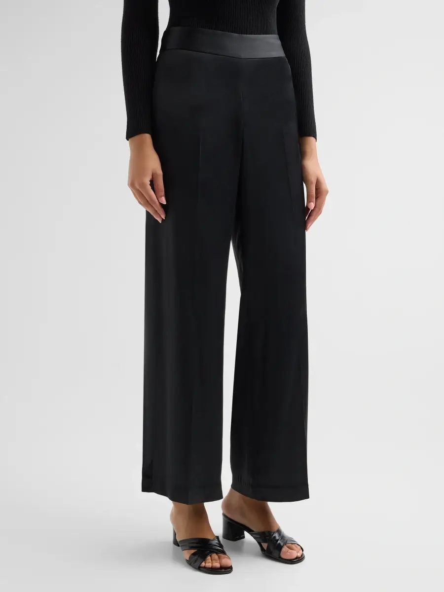 Elie Tahari Women's The Rylee Satin High-Rise Pants | Thumbnail 4