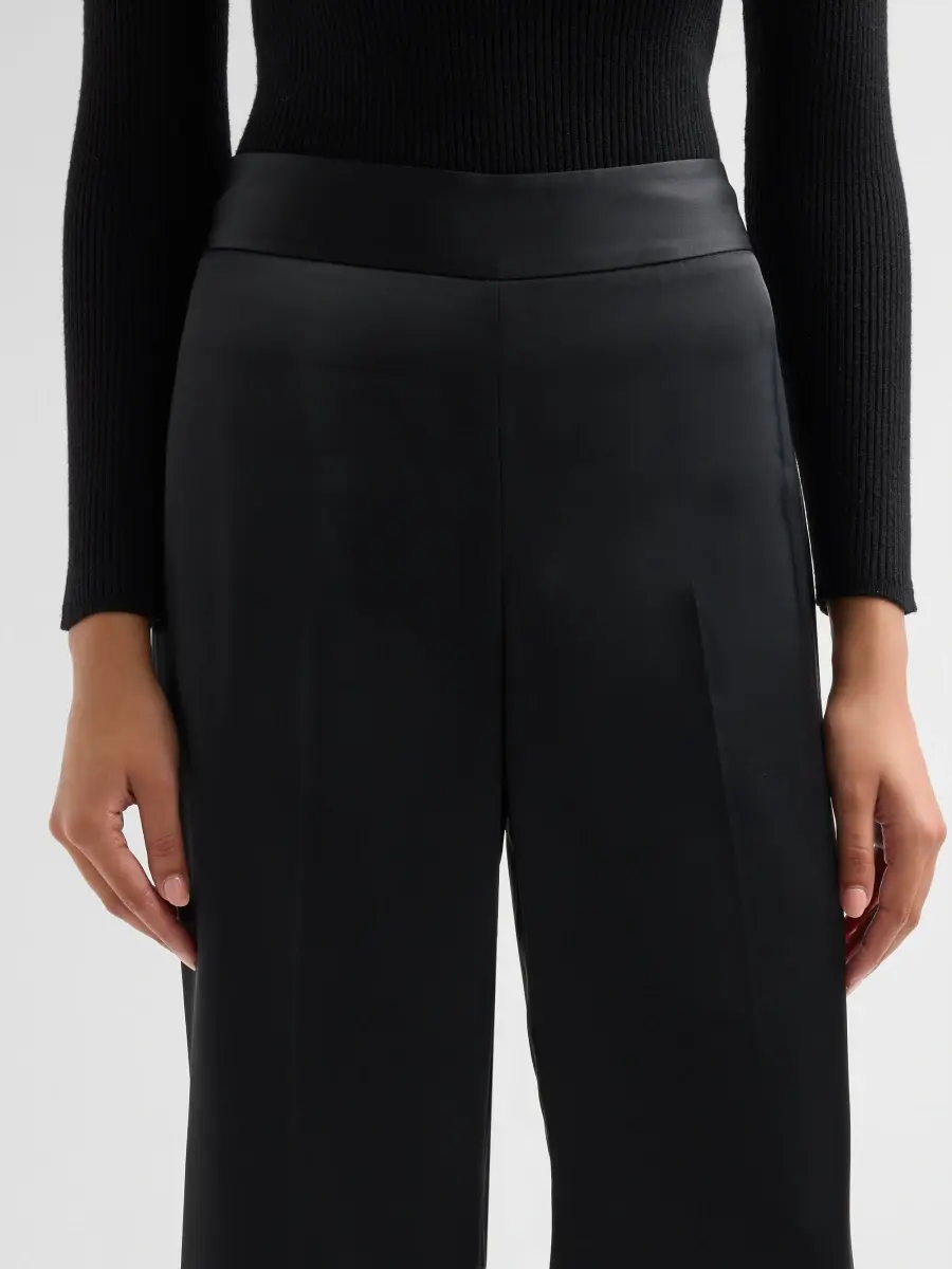 Elie Tahari Women's The Rylee Satin High-Rise Pants | Thumbnail 5