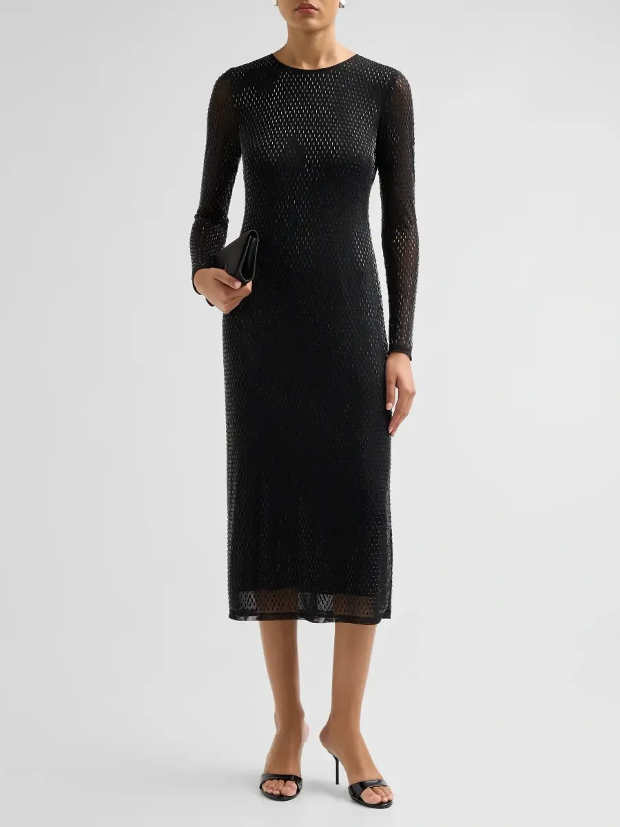 Elie Tahari Women's The Luna Embellished Mesh Crewneck Maxi Dress | Thumbnail 2 Elie Tahari Women's The Luna Embellished Mesh Crewneck Maxi Dress | Thumbnail 2
