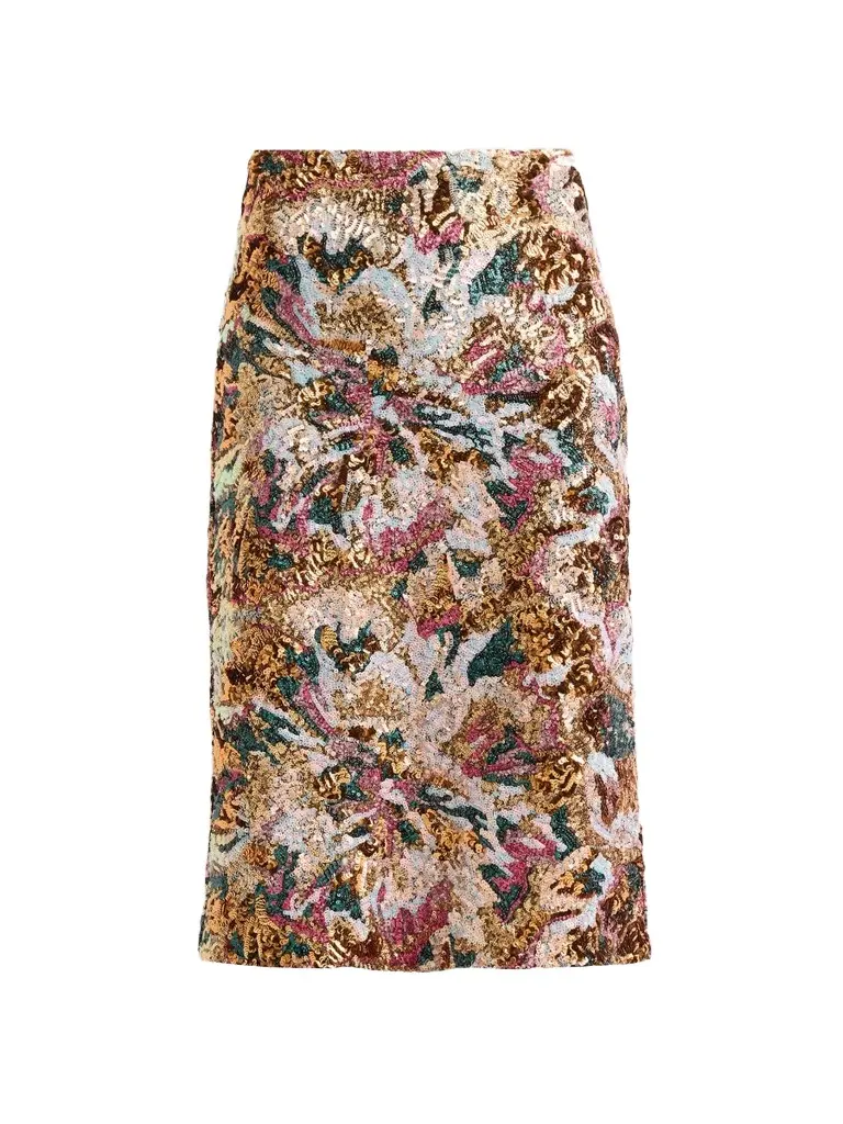 Elie Tahari Women's Adrianne Sequined Midi Skirt