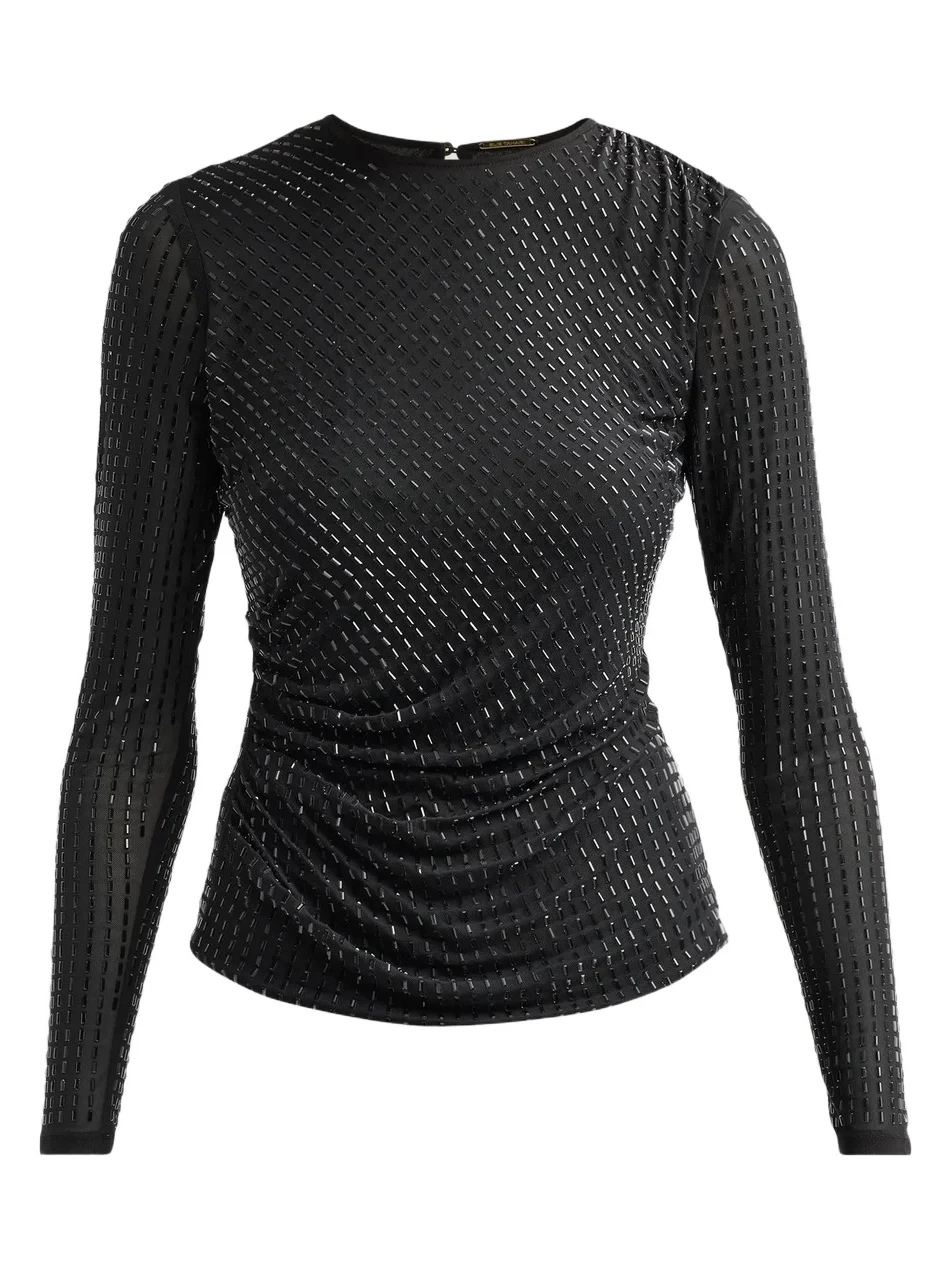 Women's Luna Embellished Mesh Top Women's Luna Embellished Mesh Top