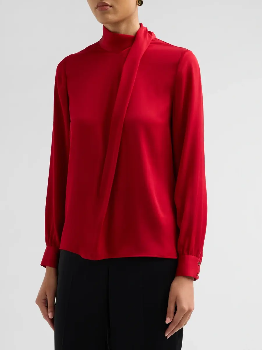 Elie Tahari Women's The Wrenley Silk Blouse | Thumbnail 4 Elie Tahari Women's The Wrenley Silk Blouse | Thumbnail 4