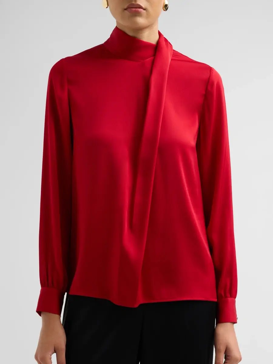Elie Tahari Women's The Wrenley Silk Blouse | Thumbnail 5 Elie Tahari Women's The Wrenley Silk Blouse | Thumbnail 5