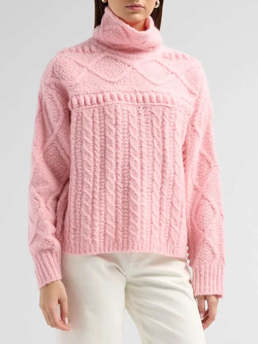 Guest In Residence Women's Super Cloud Cashmere-Silk Turtleneck Sweater | Thumbnail 4 Guest In Residence Women's Super Cloud Cashmere-Silk Turtleneck Sweater | Thumbnail 4