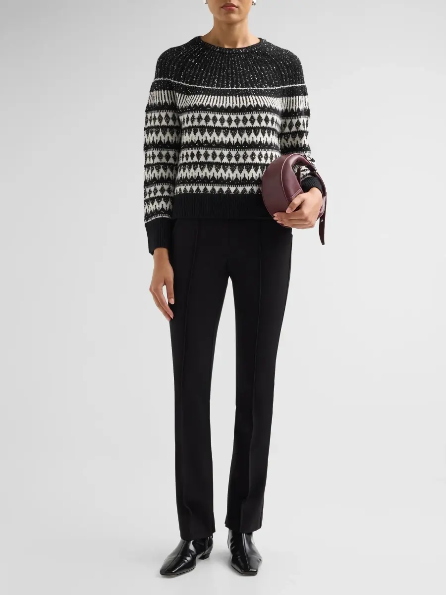 Elie Tahari Women's Ayden High-Rise Seamed Pants | Thumbnail 2