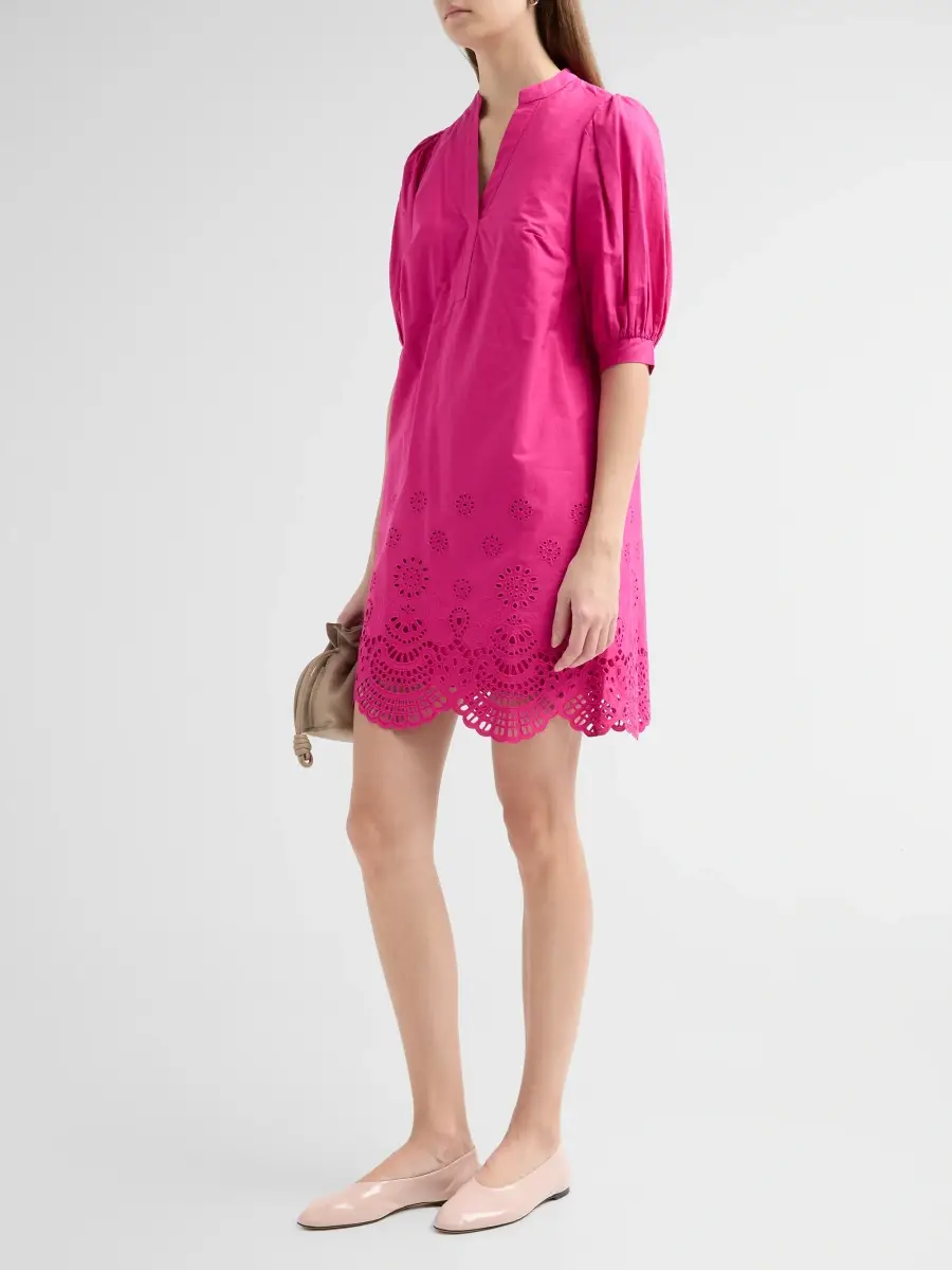 Lilly Pulitzer Women's Mialeigh Scalloped Eyelet Mini Dress | Thumbnail 4