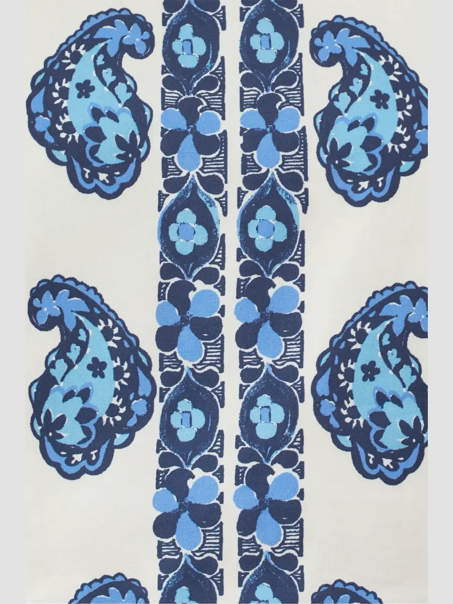Lilly Pulitzer Women's Annaleese Paisley Stretch Cotton Poplin Sleeveless Crop Top | Thumbnail 5