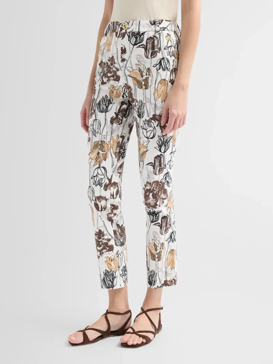 Lilly Pulitzer Women's Ana Big Lillies High-Rise Pants | Thumbnail 4