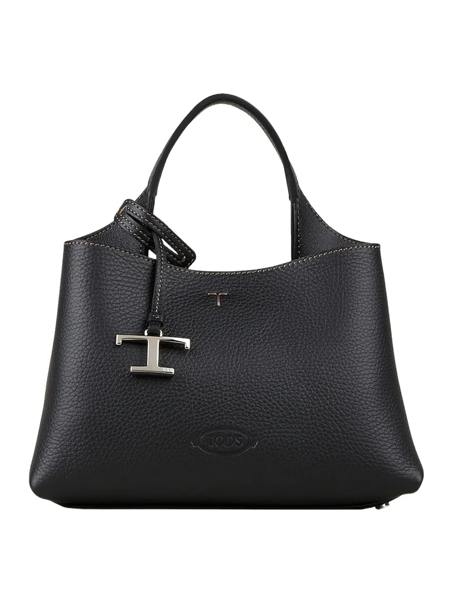 Tod's Women's T Timeless Pendant Leather Top Handle Bag