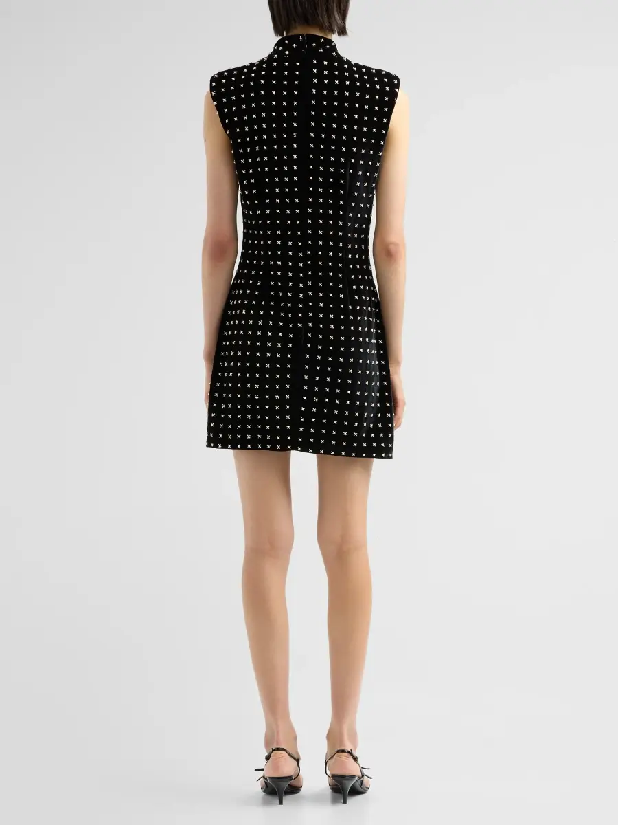 Ramy Brook Women's Courtney Embellished Velvet Sheath Mini Dress | Thumbnail 3 Ramy Brook Women's Courtney Embellished Velvet Sheath Mini Dress | Thumbnail 3