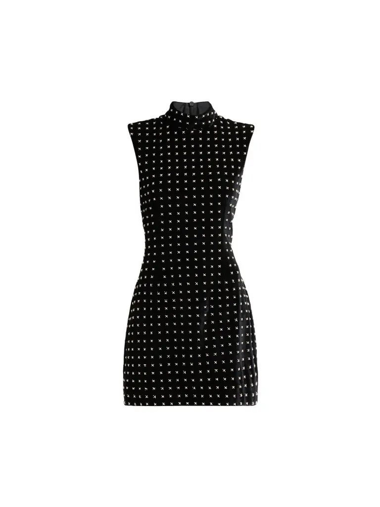 Women's Courtney Embellished Velvet Sheath Mini Dress