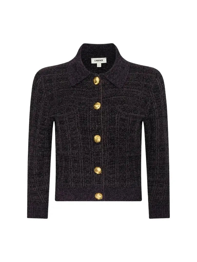 L'Agence Women's Morrigan Tweed Stitch Cardigan