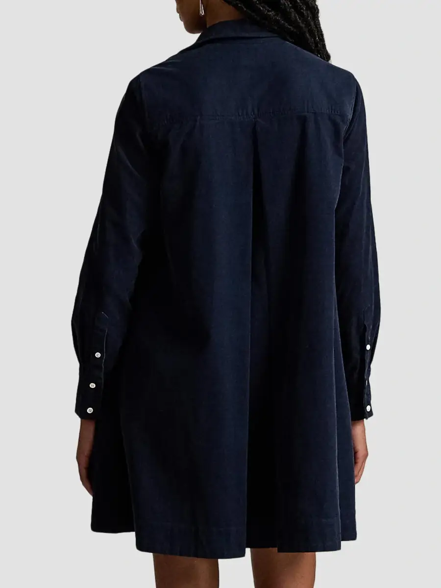 Polo Ralph Lauren Women's Wide-Wale Corduroy A-Line Mini Shirtdress | Thumbnail 3 Polo Ralph Lauren Women's Wide-Wale Corduroy A-Line Mini Shirtdress | Thumbnail 3