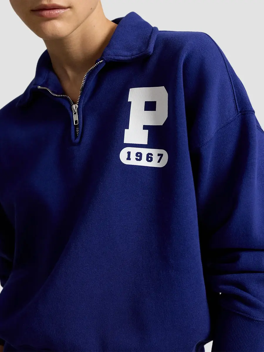 Polo Ralph Lauren Women's Vintage Fleece Quarter-Zip Sweatshirt | Thumbnail 5 Polo Ralph Lauren Women's Vintage Fleece Quarter-Zip Sweatshirt | Thumbnail 5
