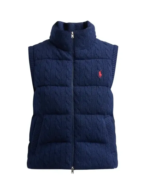 Polo Ralph Lauren Women's Wool-Cashmere Cable-Knit Vest