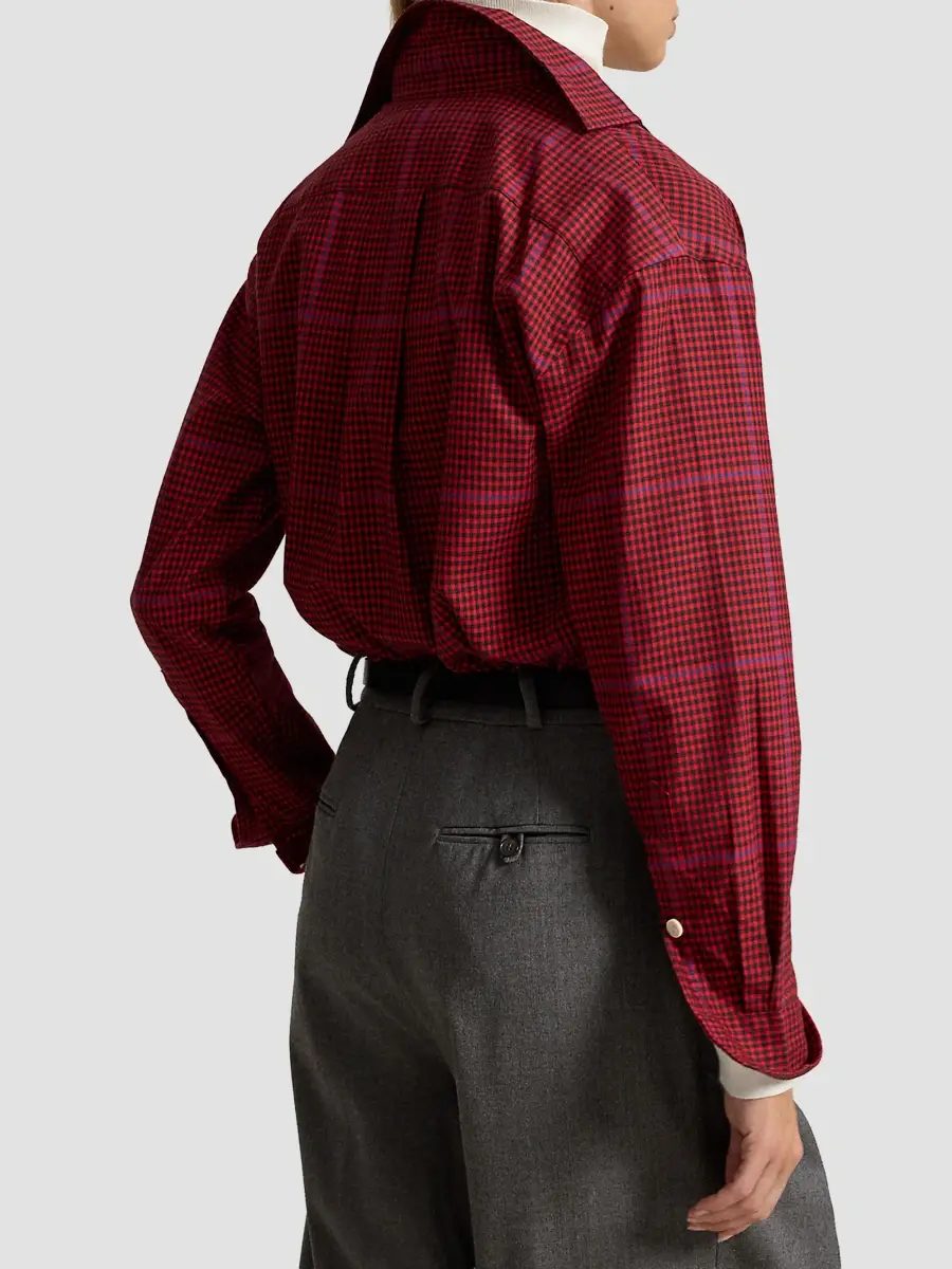 Polo Ralph Lauren Women's Plaid Cotton Twill Relaxed-Fit Shirt | Thumbnail 3 Polo Ralph Lauren Women's Plaid Cotton Twill Relaxed-Fit Shirt | Thumbnail 3