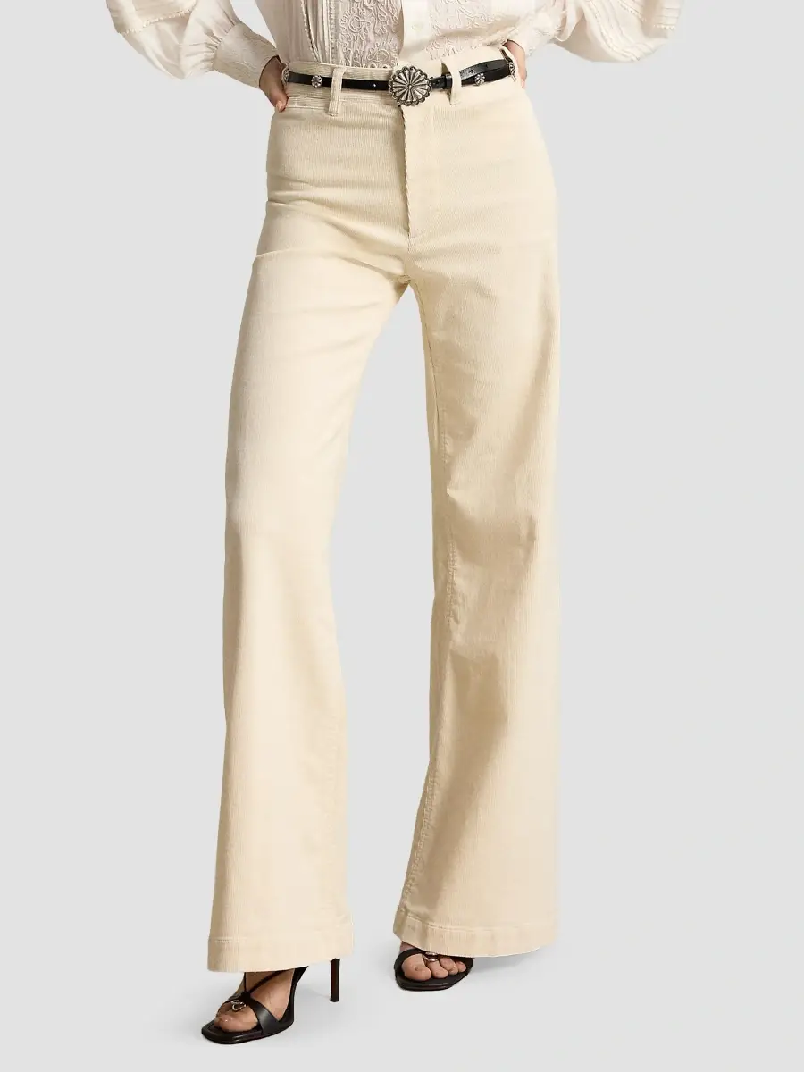 Polo Ralph Lauren Women's Beaton High-Rise Corduroy Flared Pants | Thumbnail 4 Polo Ralph Lauren Women's Beaton High-Rise Corduroy Flared Pants | Thumbnail 4