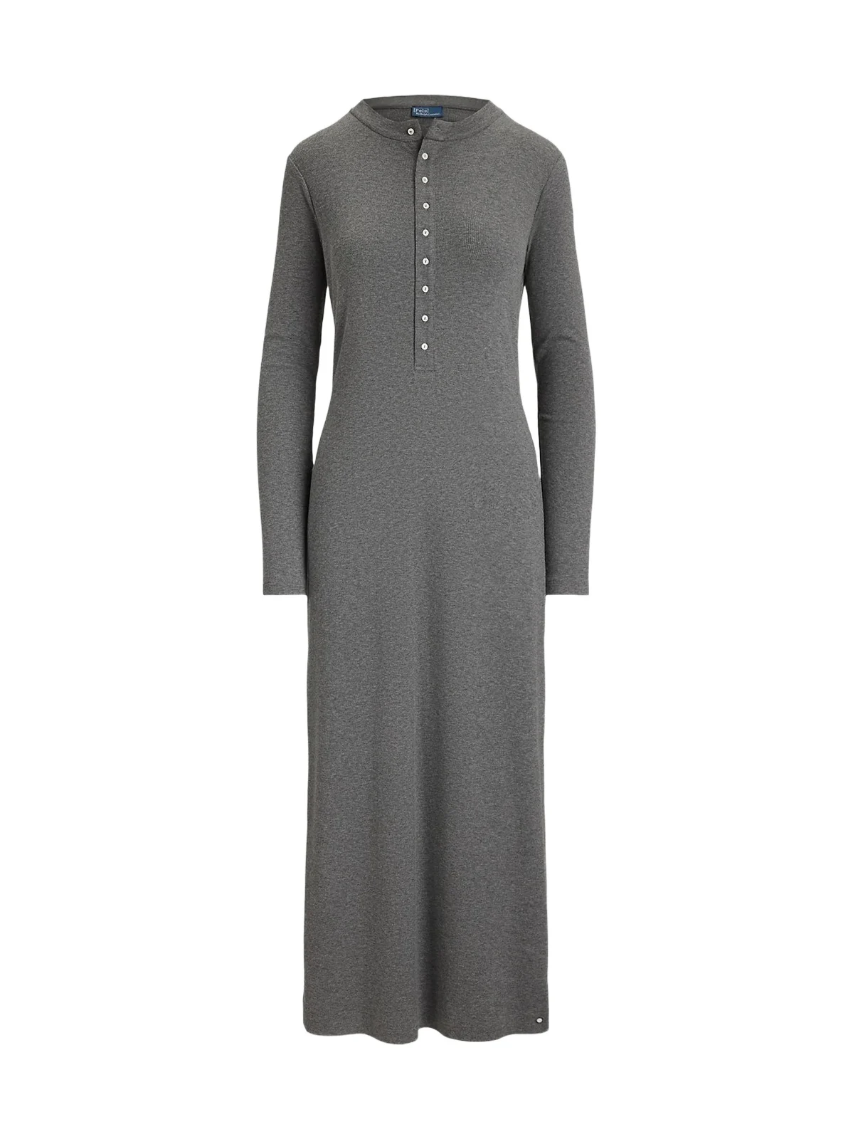 Women's Rib-Knit Henley Maxi Dress