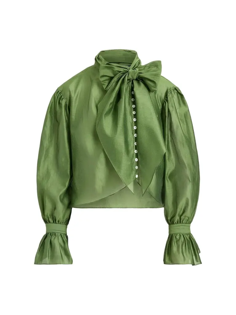 Polo Ralph Lauren Women's Tie-Bow Organdy Shirt