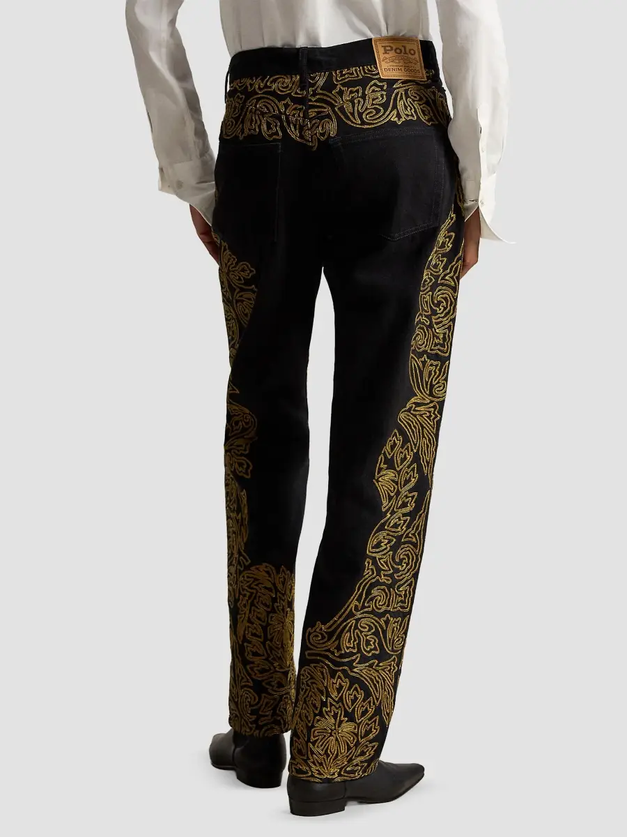 Polo Ralph Lauren Women's Soutache Relaxed-Fit Straight-Leg Jeans | Thumbnail 3 Polo Ralph Lauren Women's Soutache Relaxed-Fit Straight-Leg Jeans | Thumbnail 3