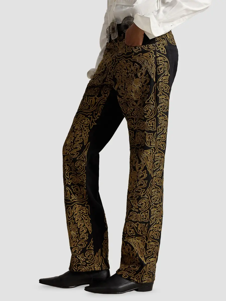 Polo Ralph Lauren Women's Soutache Relaxed-Fit Straight-Leg Jeans | Thumbnail 6 Polo Ralph Lauren Women's Soutache Relaxed-Fit Straight-Leg Jeans | Thumbnail 6