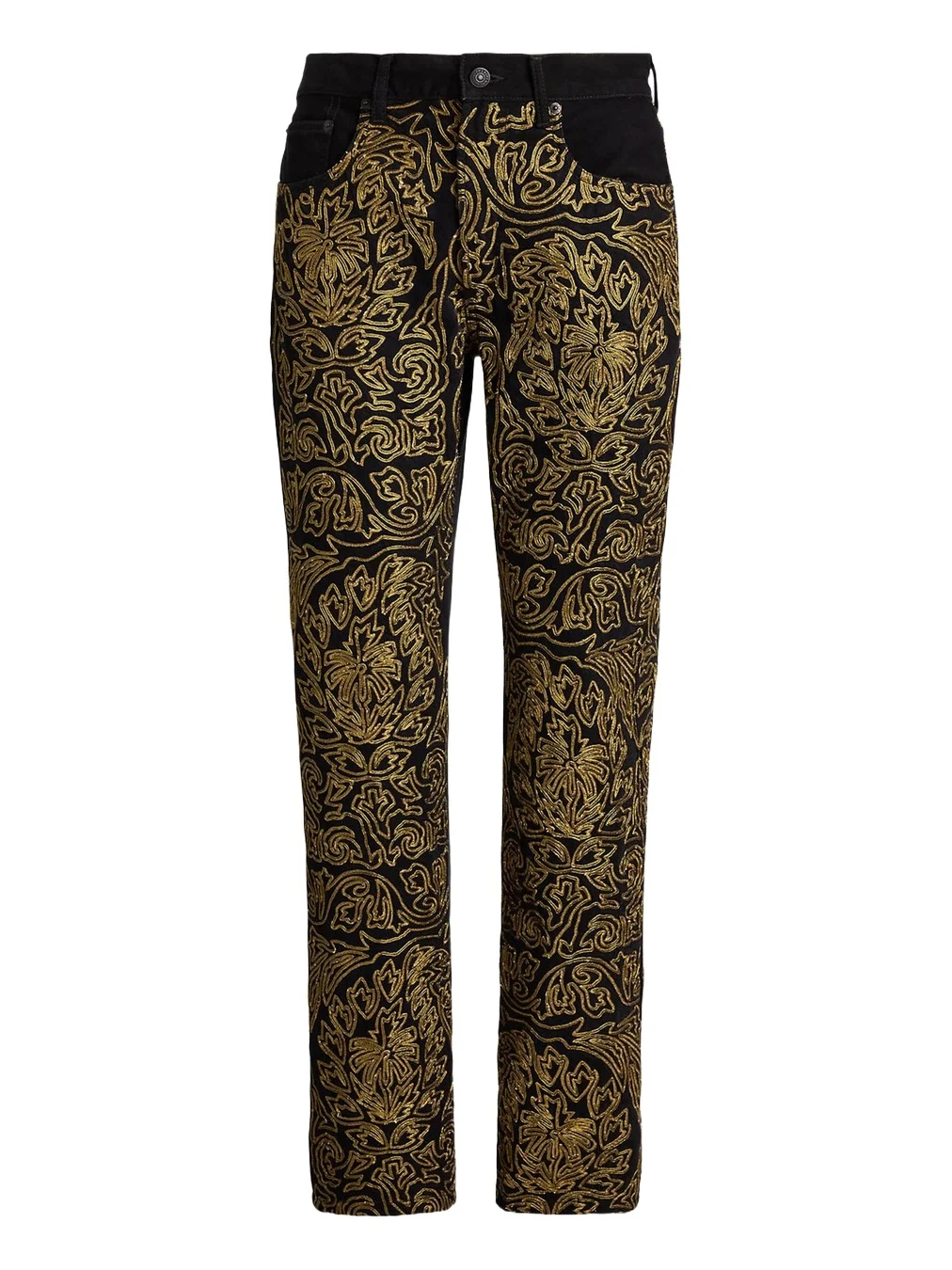 Polo Ralph Lauren Women's Soutache Relaxed-Fit Straight-Leg Jeans