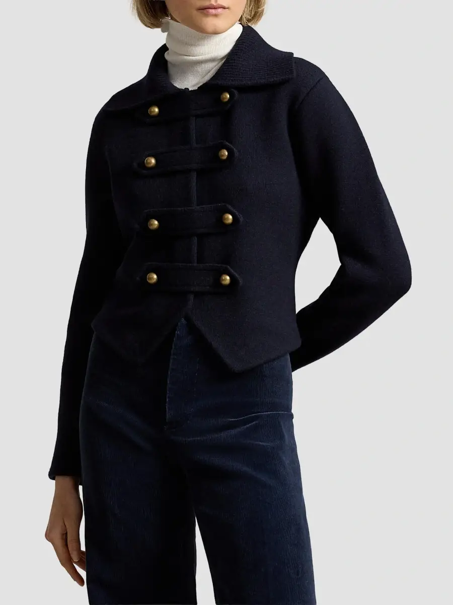 Polo Ralph Lauren Women's Double-Faced Wool Knit Cardigan Jacket | Thumbnail 4 Polo Ralph Lauren Women's Double-Faced Wool Knit Cardigan Jacket | Thumbnail 4
