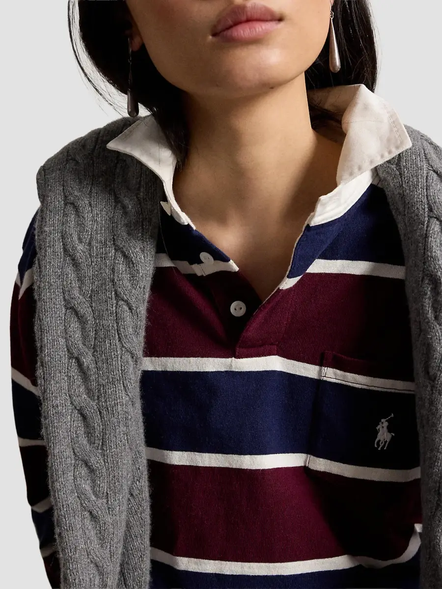 Polo Ralph Lauren Women's Vintage Rugby Long-Sleeve Polo Shirt | Thumbnail 5