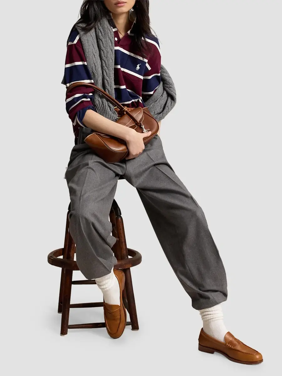 Polo Ralph Lauren Women's Vintage Rugby Long-Sleeve Polo Shirt | Thumbnail 7