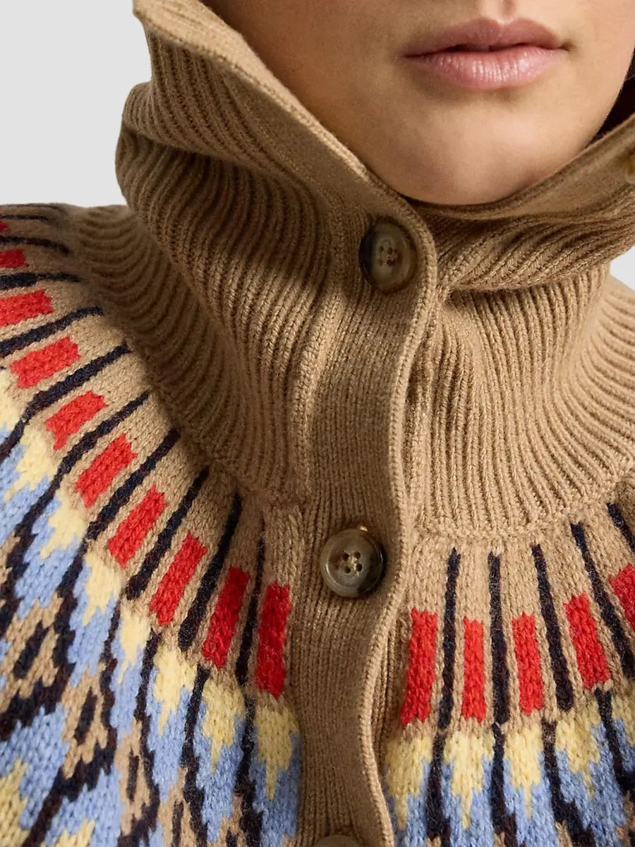 Polo Ralph Lauren Women's Geo-Motif Wool-Cashmere Cardigan | Thumbnail 6 Polo Ralph Lauren Women's Geo-Motif Wool-Cashmere Cardigan | Thumbnail 6