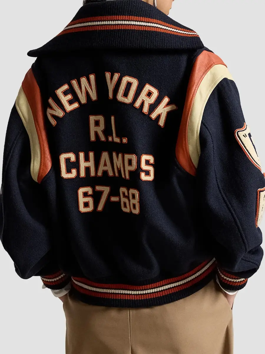 Polo Ralph Lauren Women's Varsity Wool Twill Bomber Jacket | Thumbnail 3