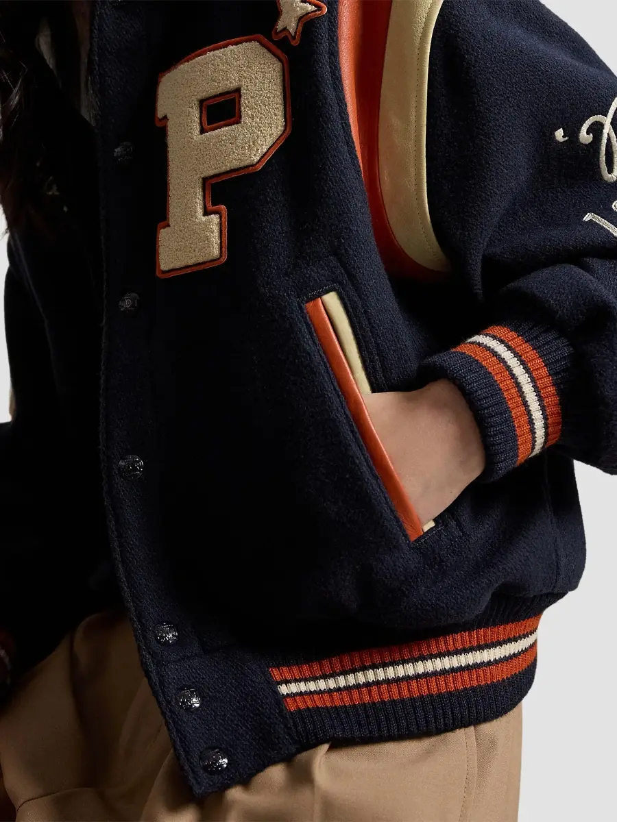 Polo Ralph Lauren Women's Varsity Wool Twill Bomber Jacket | Thumbnail 6