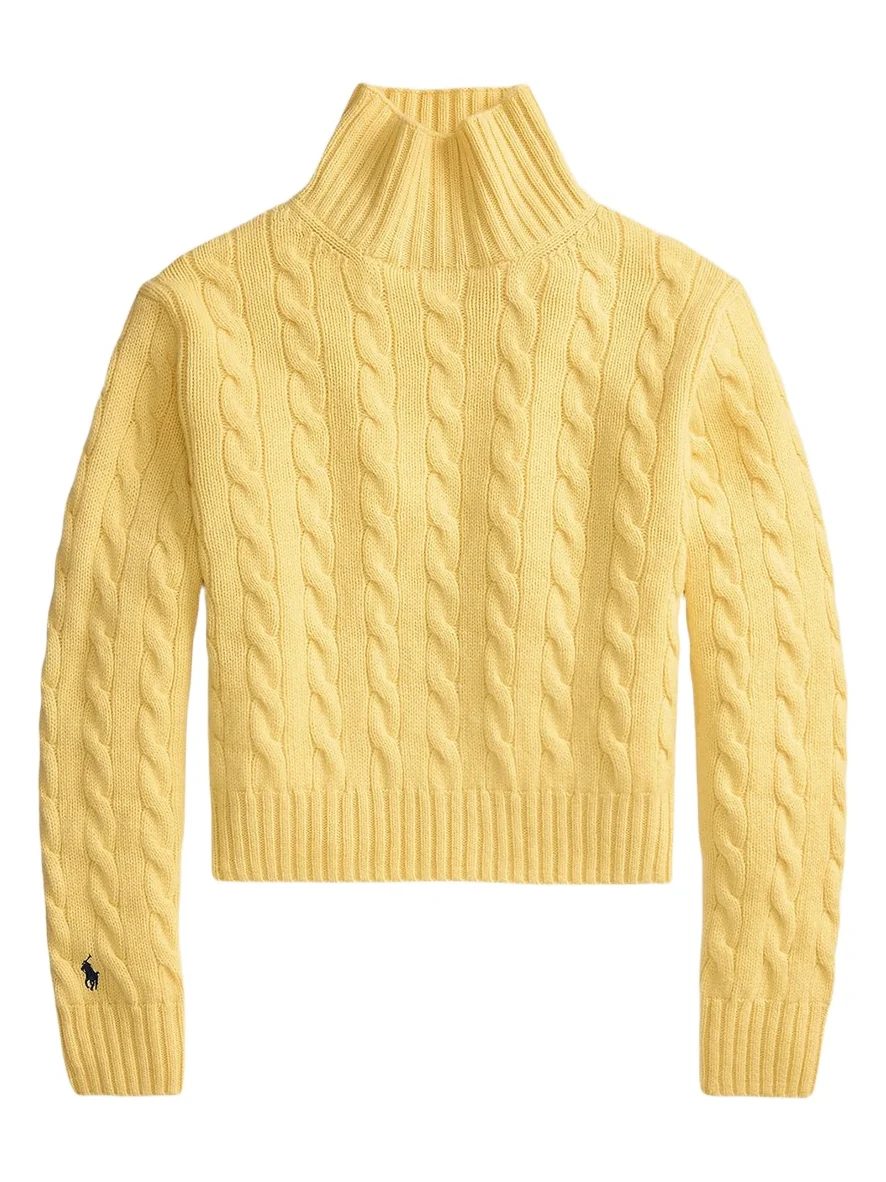 Women's Cable-Knit Wool-Cashmere Turtleneck Sweater Women's Cable-Knit Wool-Cashmere Turtleneck Sweater