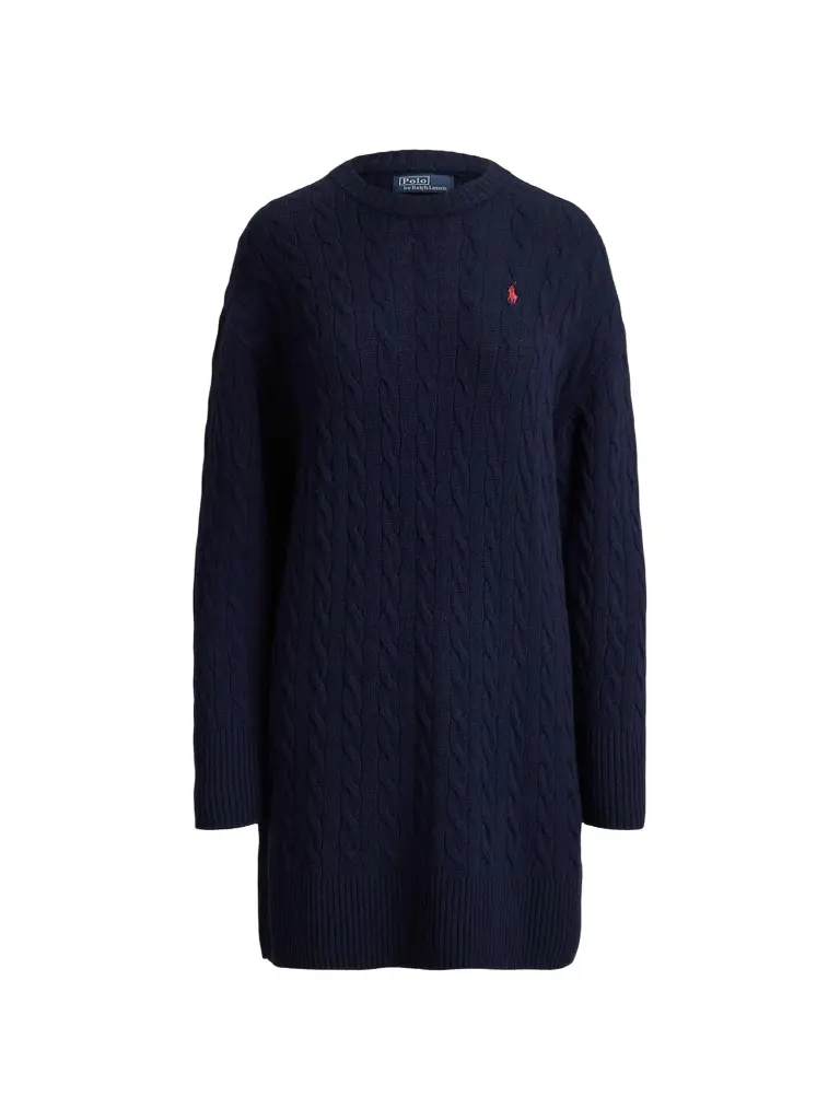Polo Ralph Lauren Women's Cable-Knit Wool-Cashmere Sweater Dress